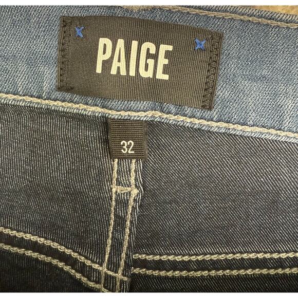 Paige Men’s 32 PAIGE Mens FEDERAL Blue Slim Straight Jeans Preppy 32 - Picture 4 of 5